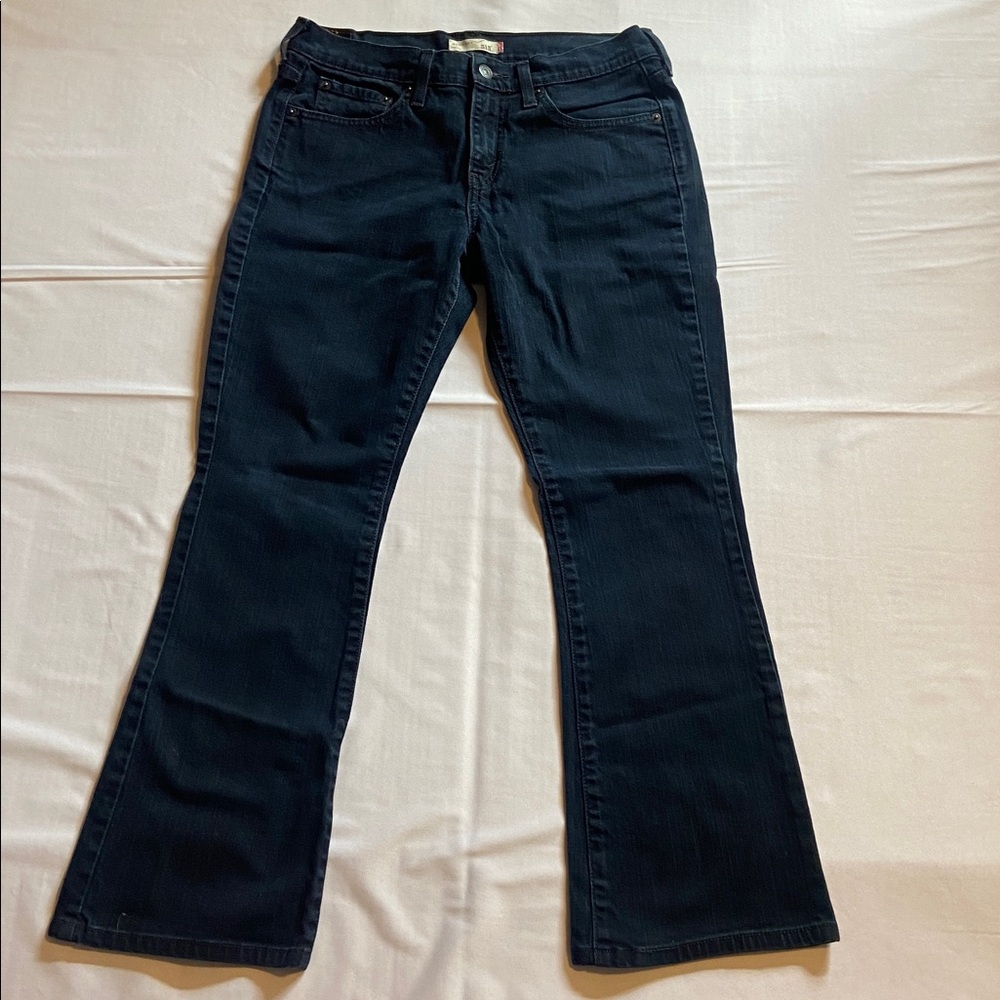 Levi’s 515 Women's Bootcut Dark Wash Mid-Rise Denim Western Jeans Size 8 S